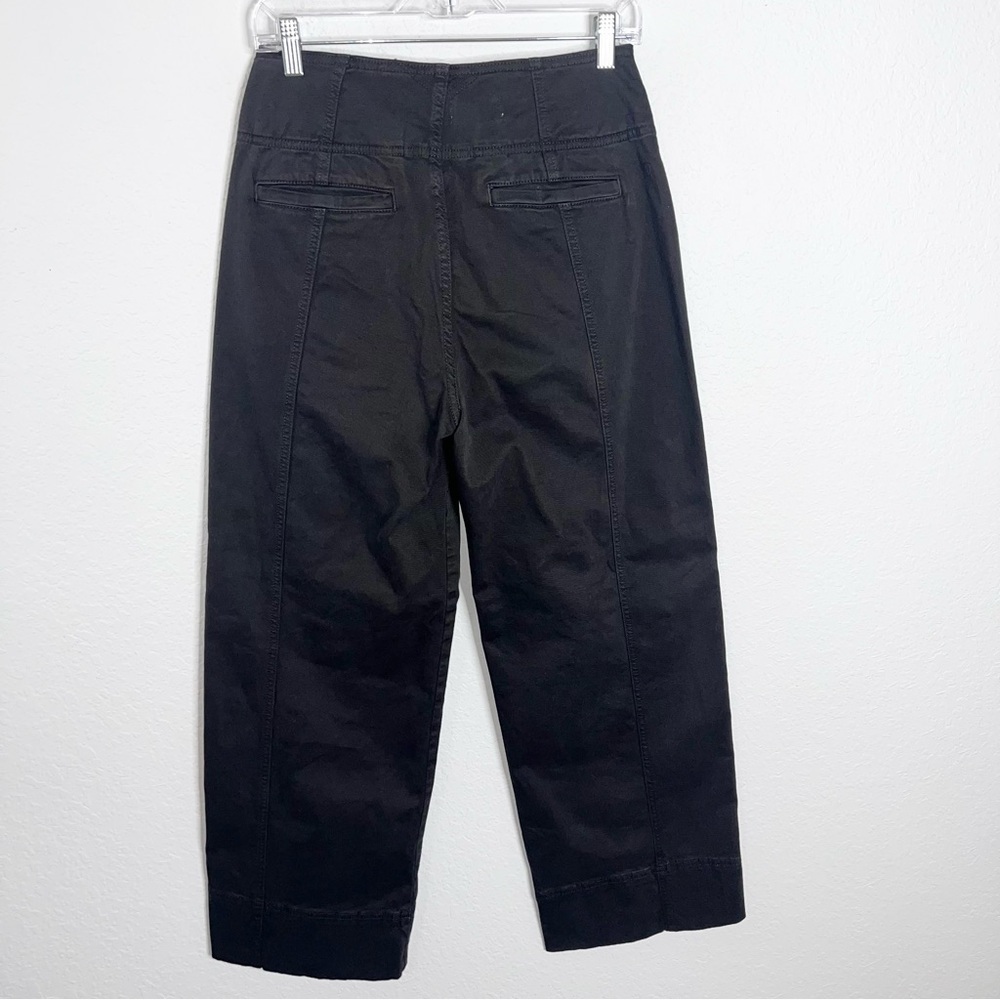 Anthropologie Pilcro Wide Leg Flared Pant Women’s Size 27 Black High Rise CL - Picture 4 of 12